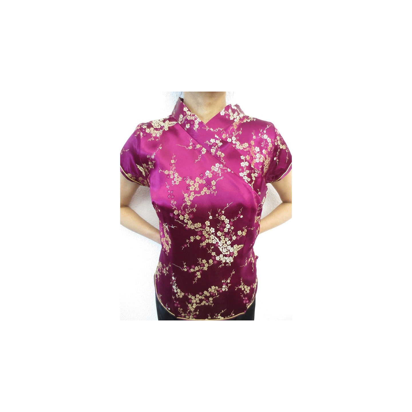 fuchsia/gold with Blossom