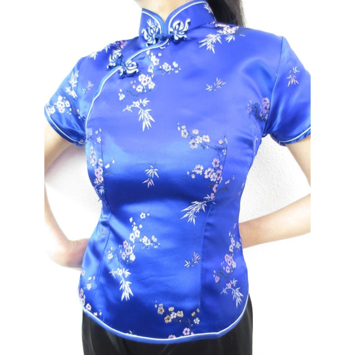Shanghai blouse blossom blue