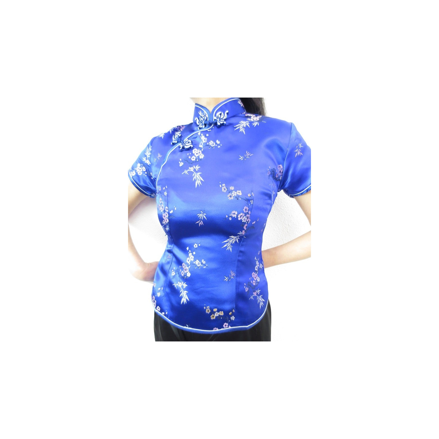 Shanghai blouse blossom blue