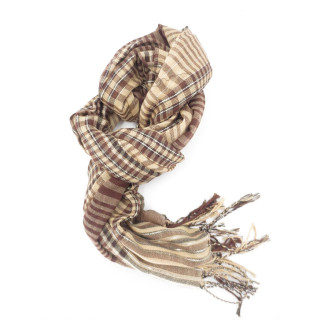 Squared crossed colour caramel/brown