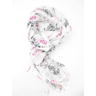 Viscose with skull white II