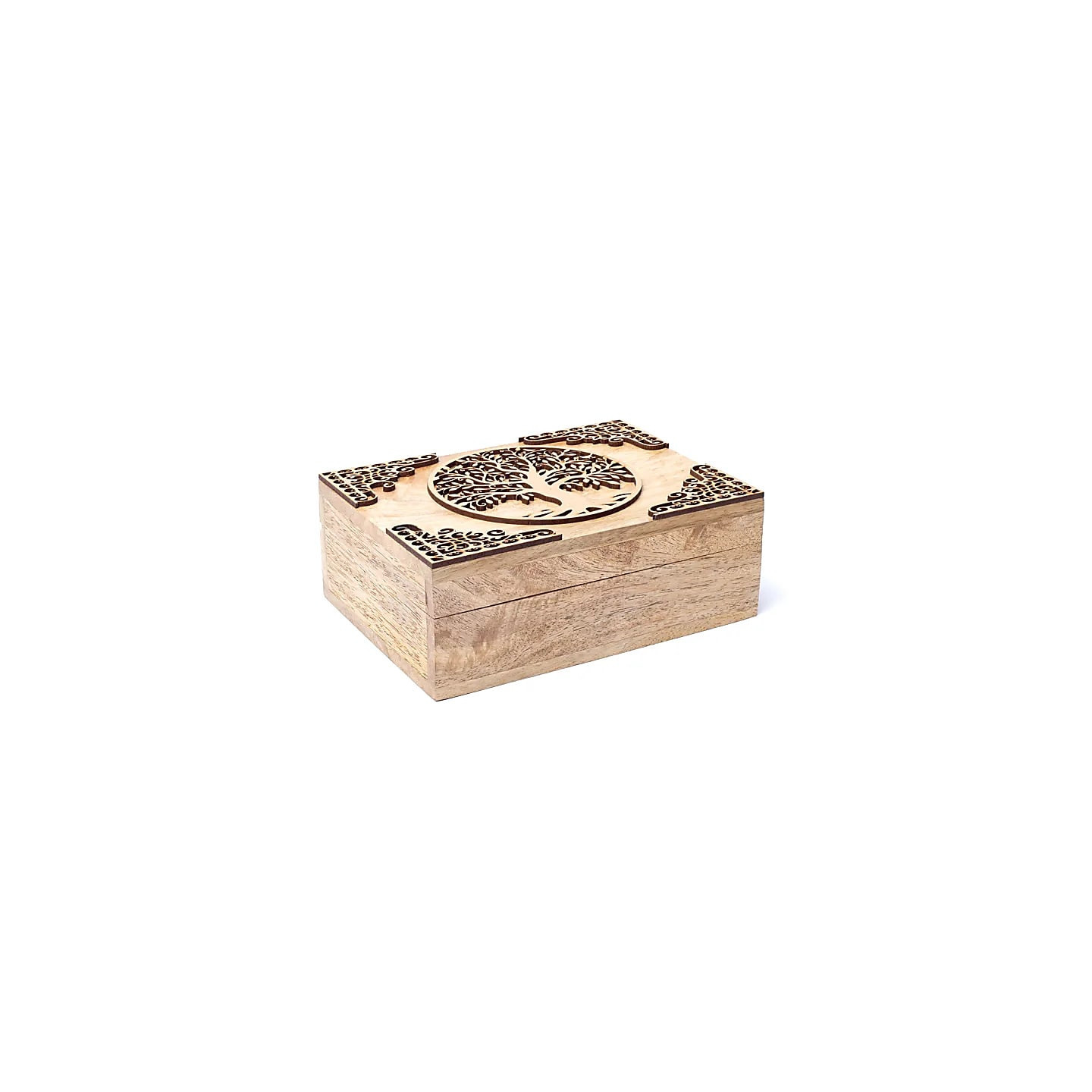 Coffret à tarot arbre de vie bois de manguier | Pieralune