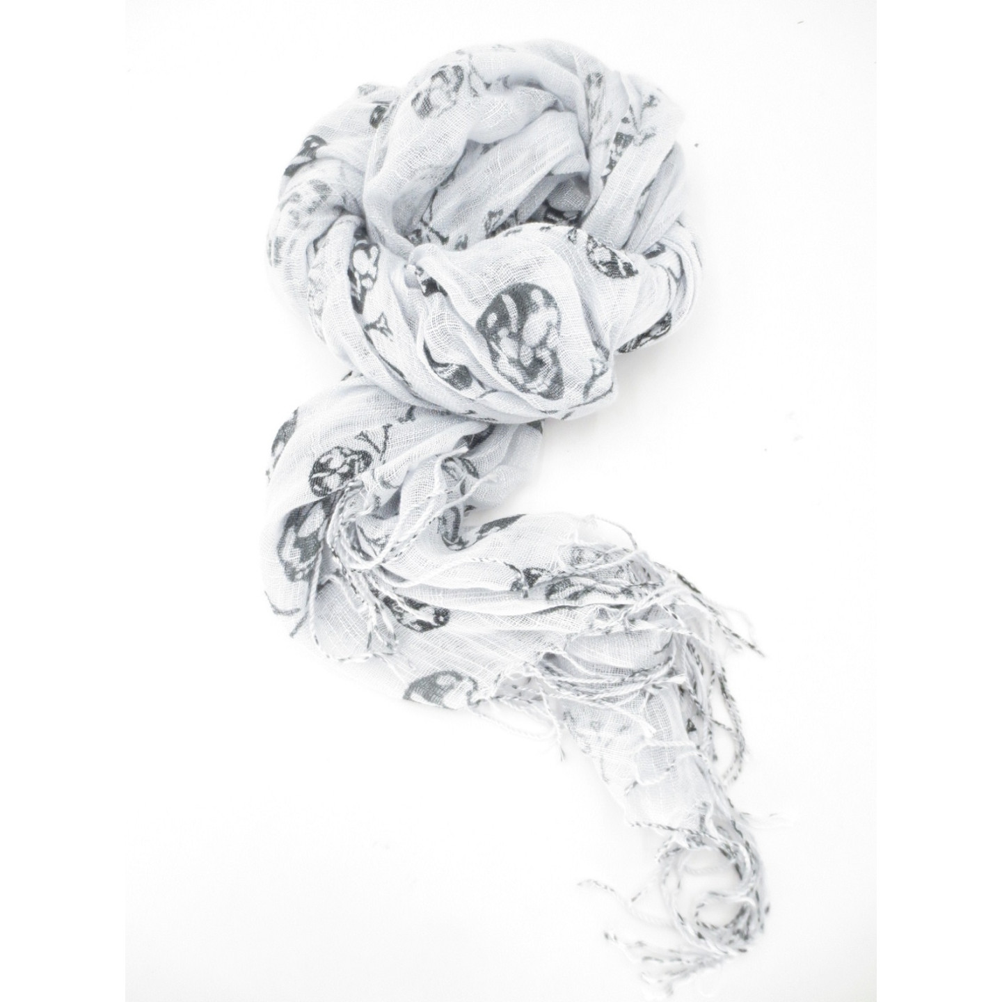 Viscose with skull white