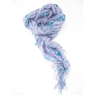 Viscose with skull lilac