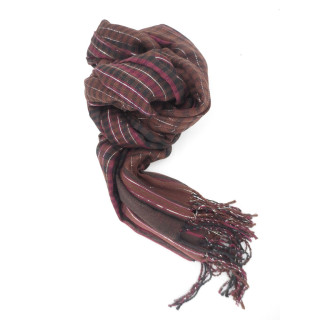 Squared crossed colour brown/red