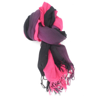 Viscose continuous colours pink/red to black