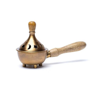 Brûle-encens en laiton avec poignée | Pieralune