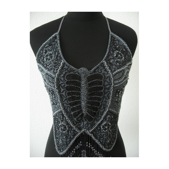 top of beads (silver)