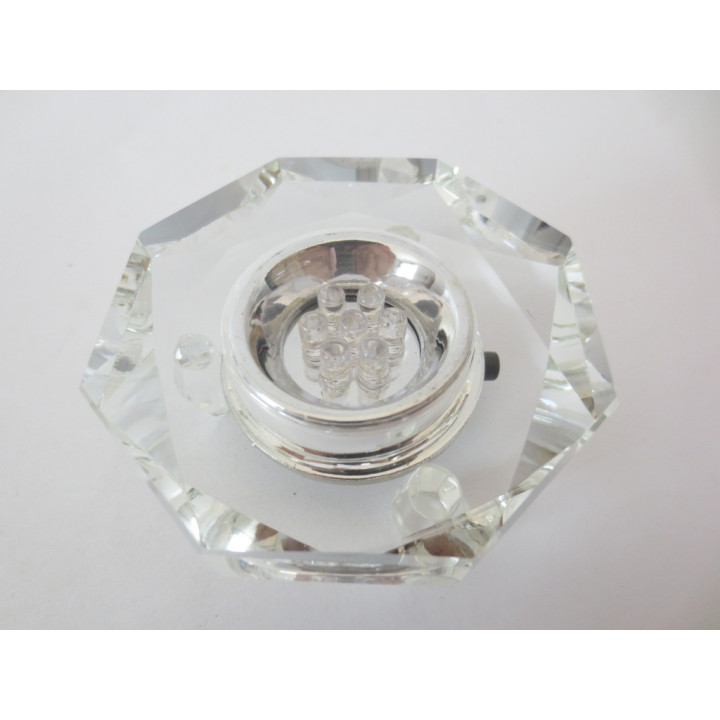 Crystal display lamp with adapter