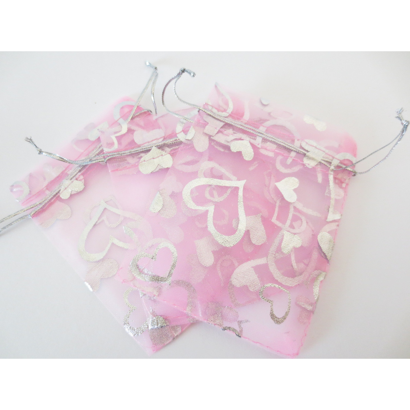 Organza Gifts bag Pink - 13cm x 20cm