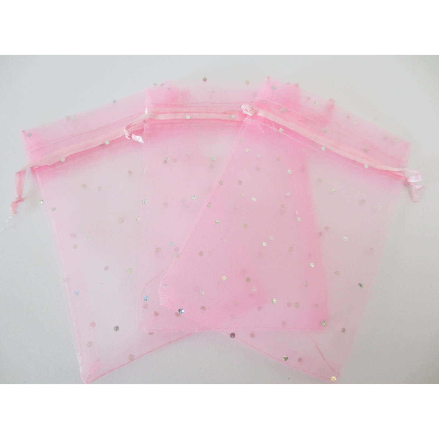 Brilliant Organza bag Pink - 10cm x 15cm