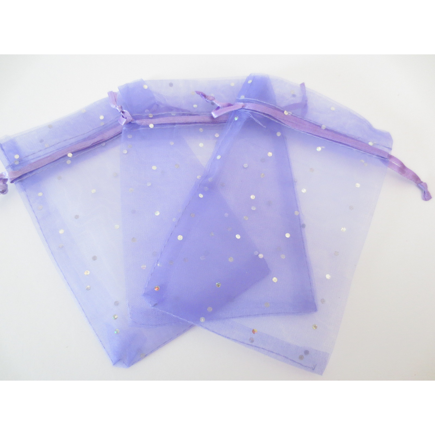 Brilliant Organza bag Lilac - 13cm x 20cm