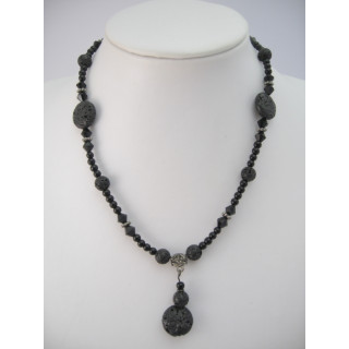 Zebra jaspis amulet necklace