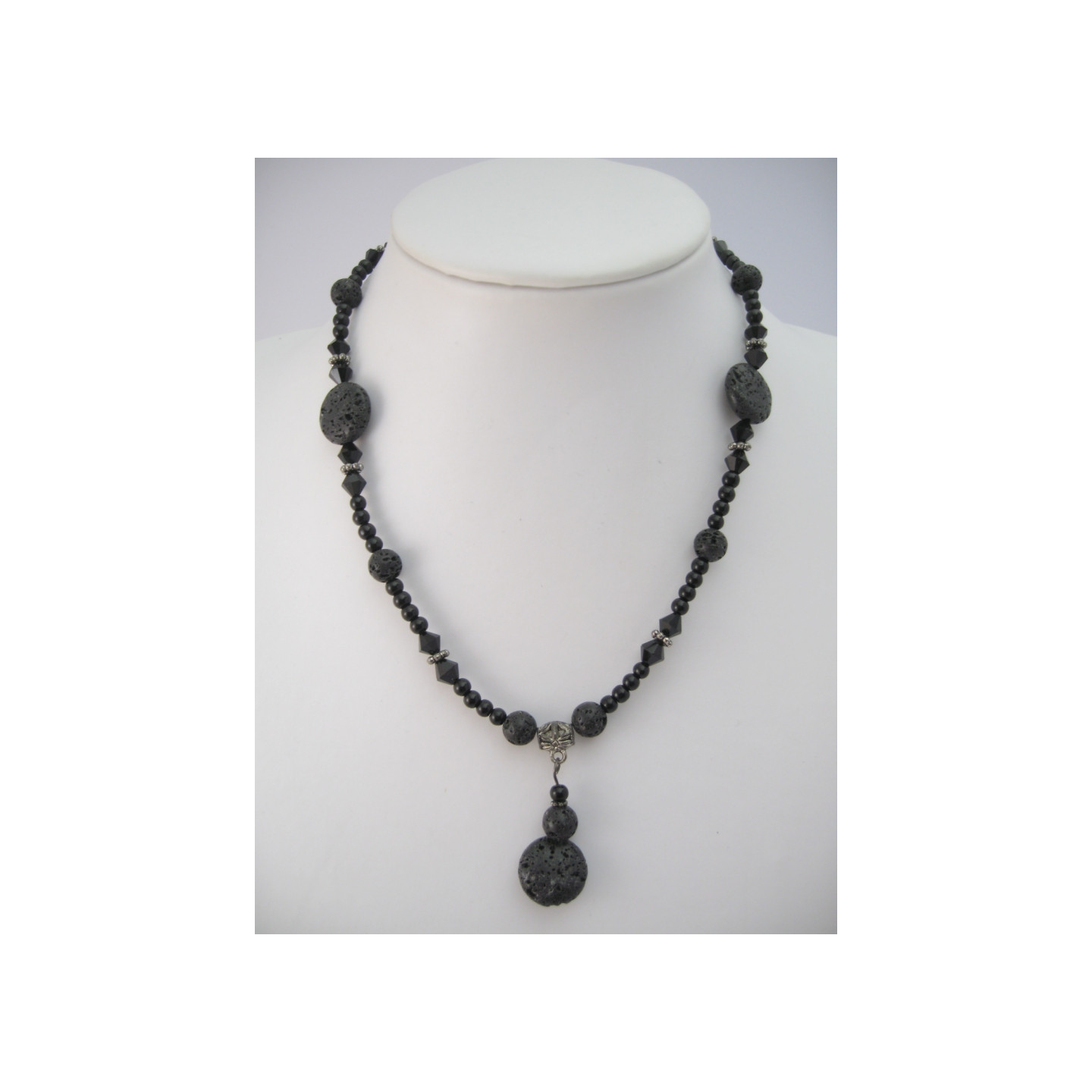 Zebra jaspis amulet necklace