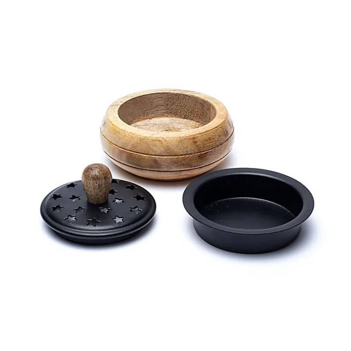 Brûleur d'encens bois de manguier | Pieralune