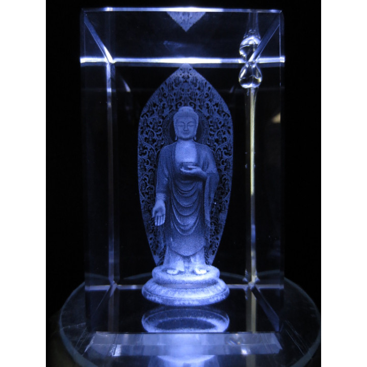3D Crystal Laser Engraving Block – Guanyin