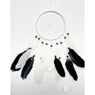 16cm Round Dreamcatchers - Black & White
