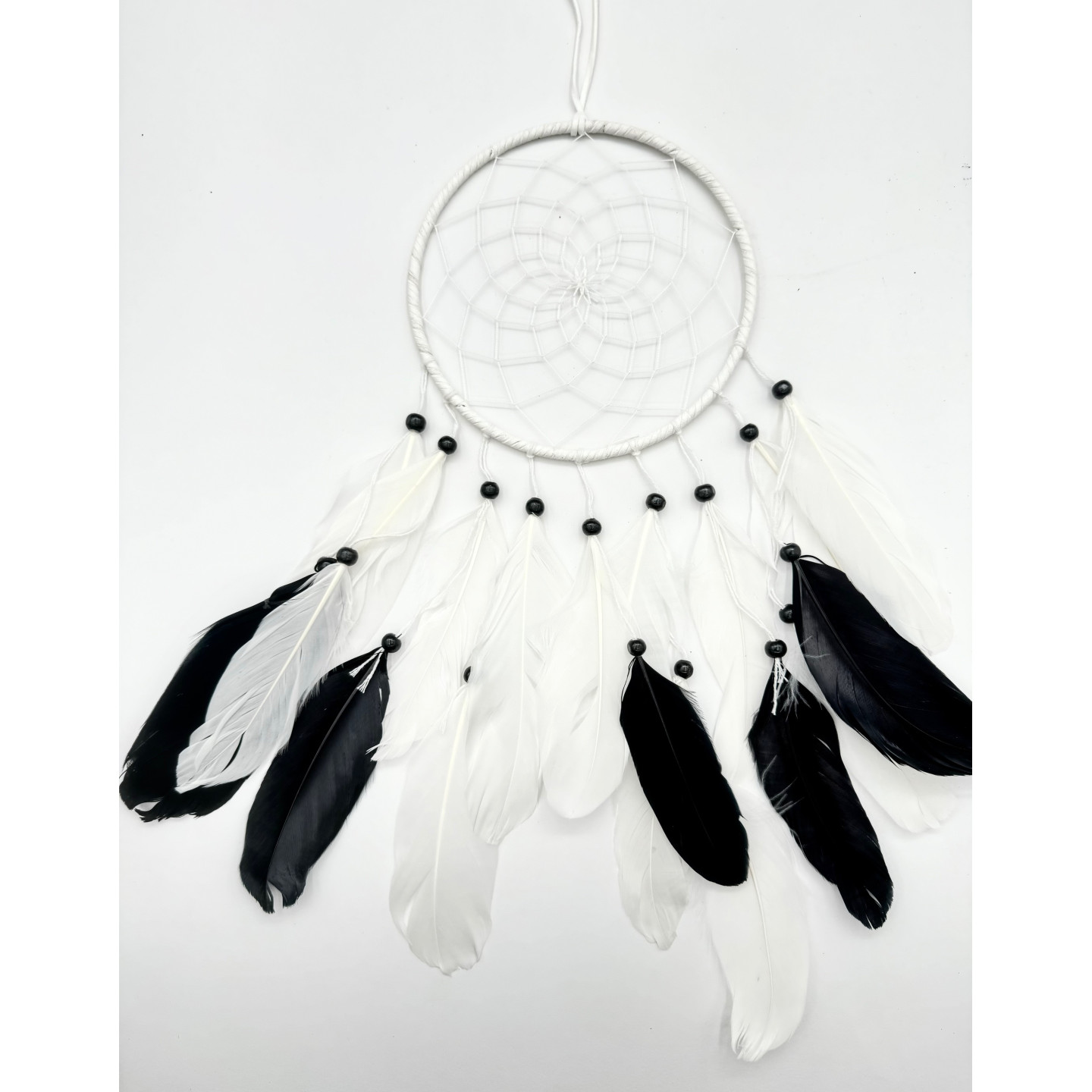 16cm Round Dreamcatchers - Black & White