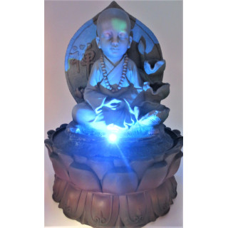 Shao-Lin Monk Fountain with LED lighting Large (17032)