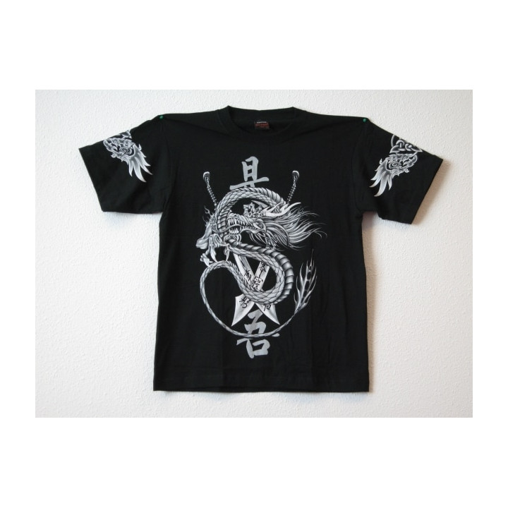 T-shirt Dragon with swords