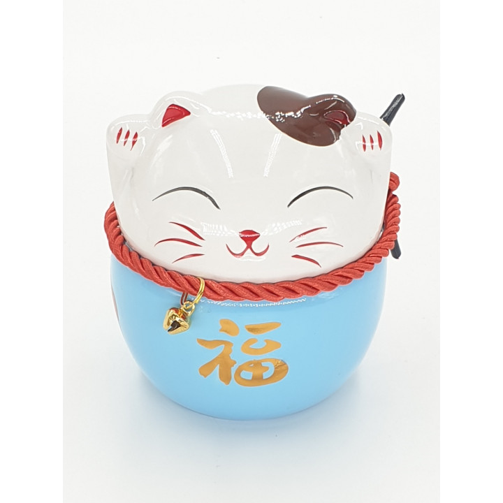 Wholesale - Lucky cat money box Blue