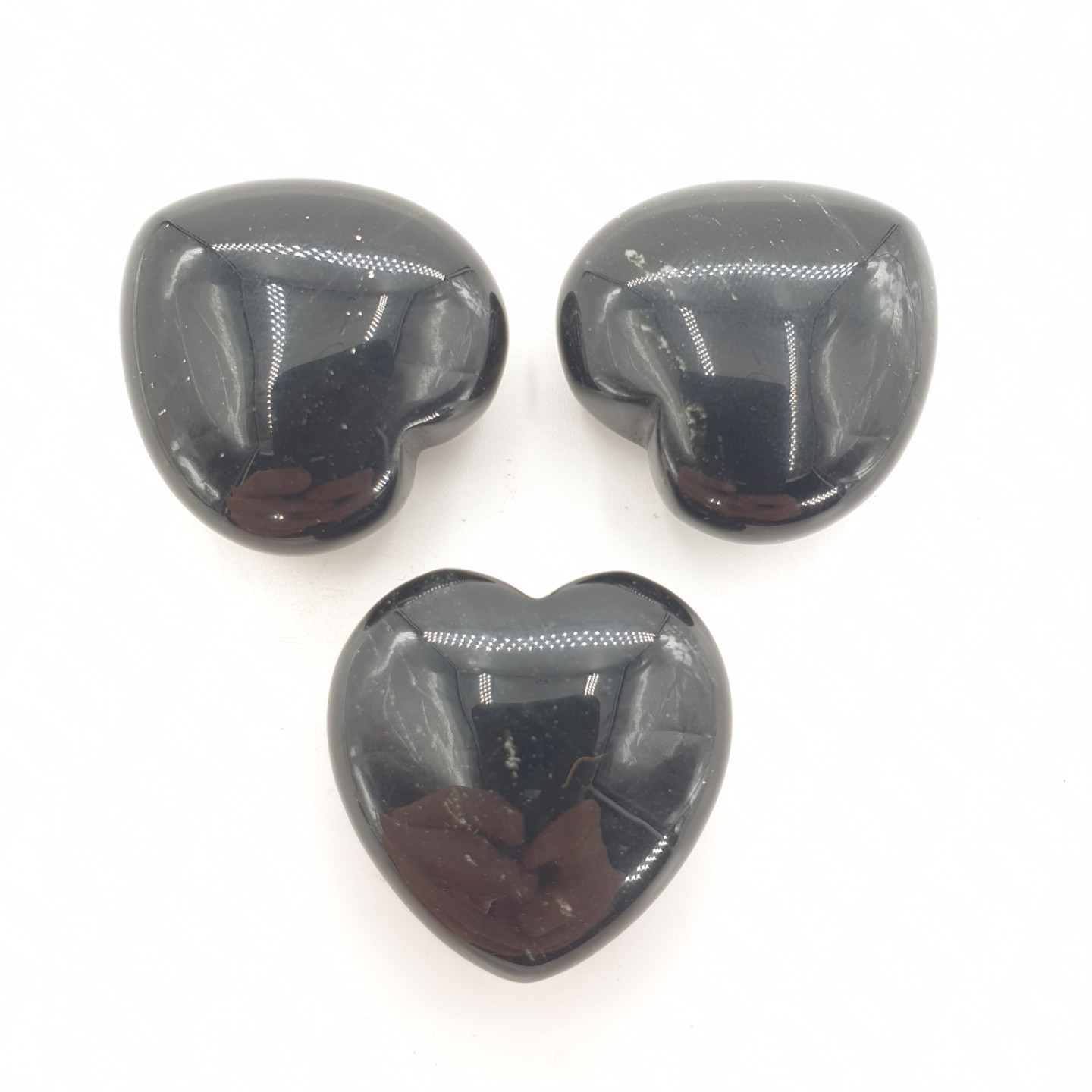 Gemstone Heart with Gift Bag - Obsidian ()