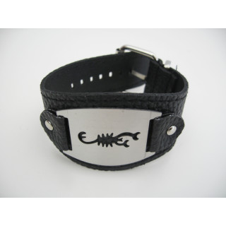 bracelet with metal plate Scorpion