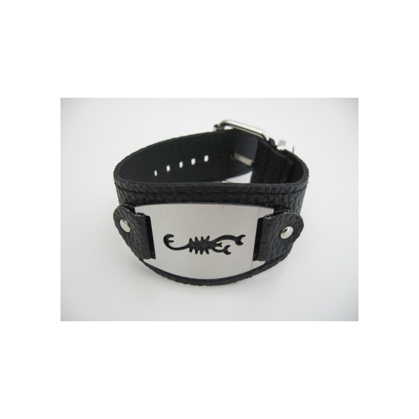 bracelet with metal plate Scorpion