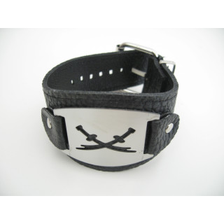 bracelet with metal plate Swords