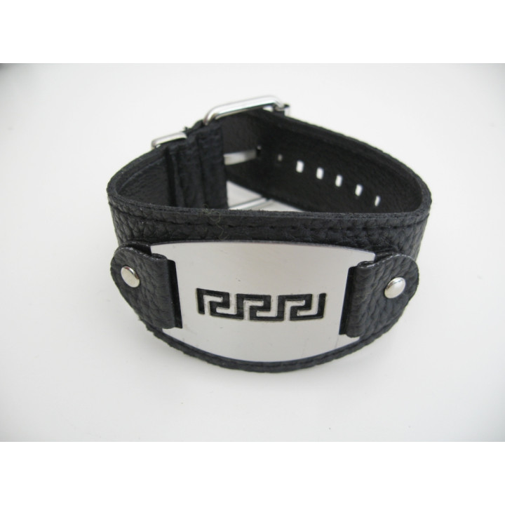 bracelet with metal plate