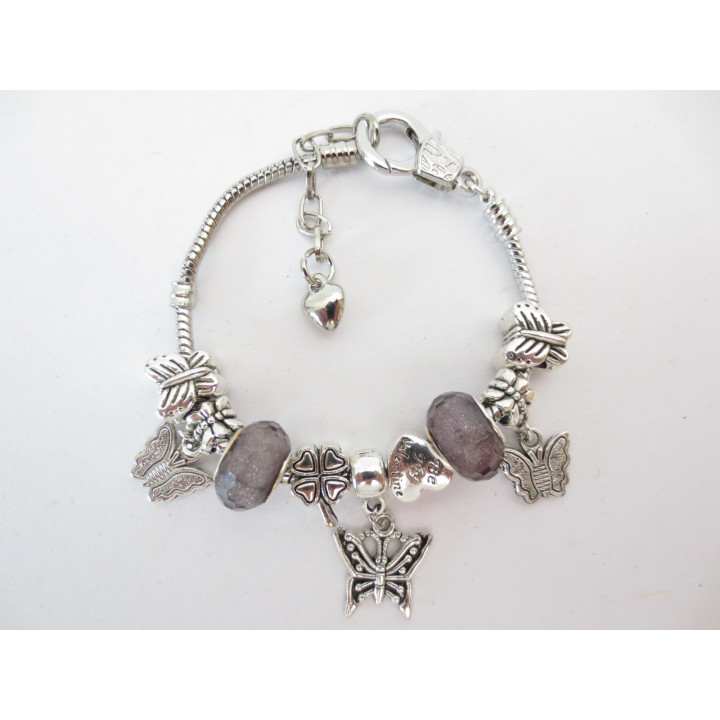 Pandora bracelet butterfly silver