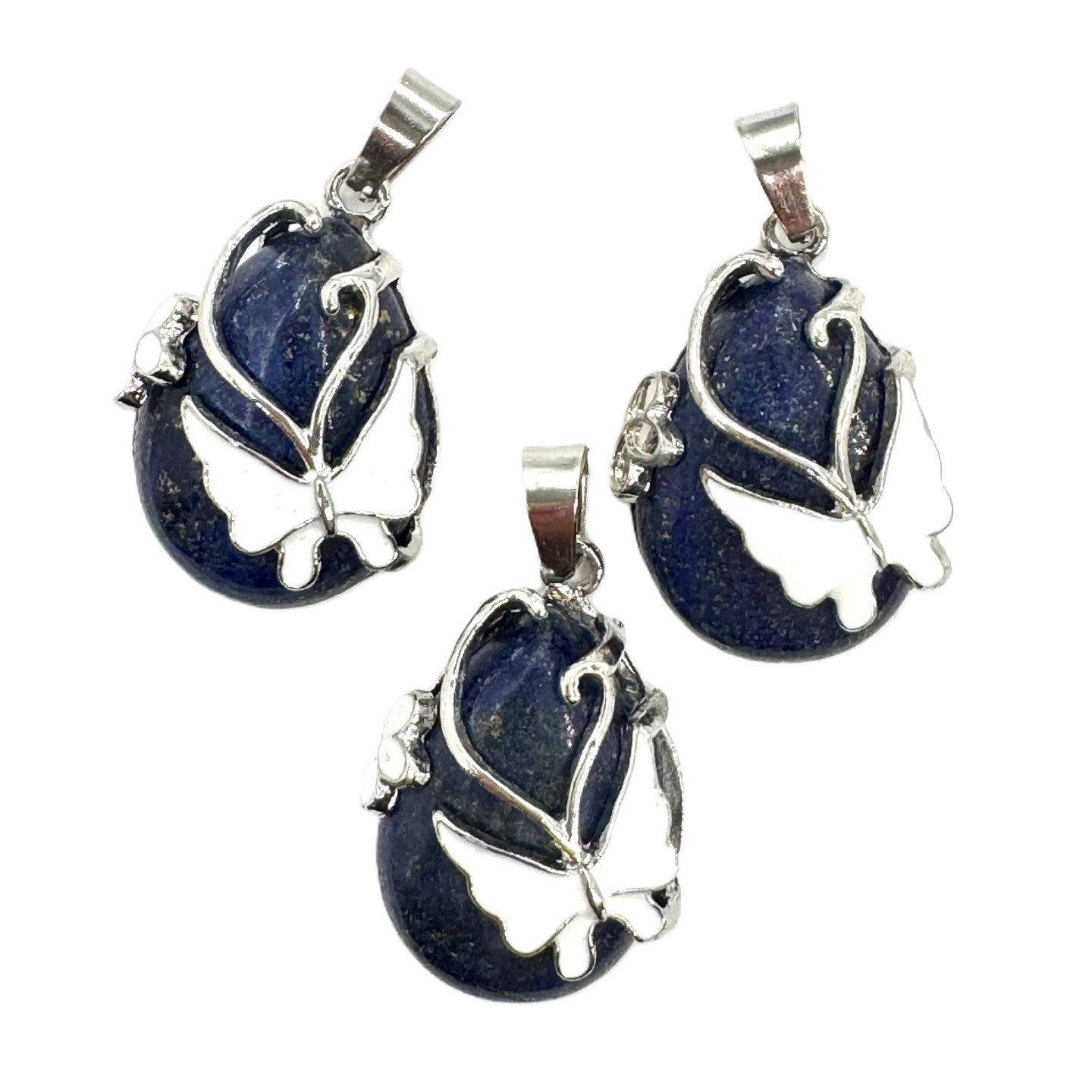 Gemstone Butterfly Pendant - Lapis Lazuli ()