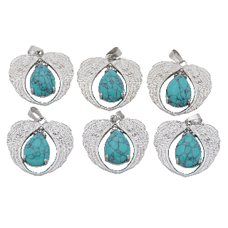 Angel Wing Turquoise Pendant (Set of 6 Pieces)