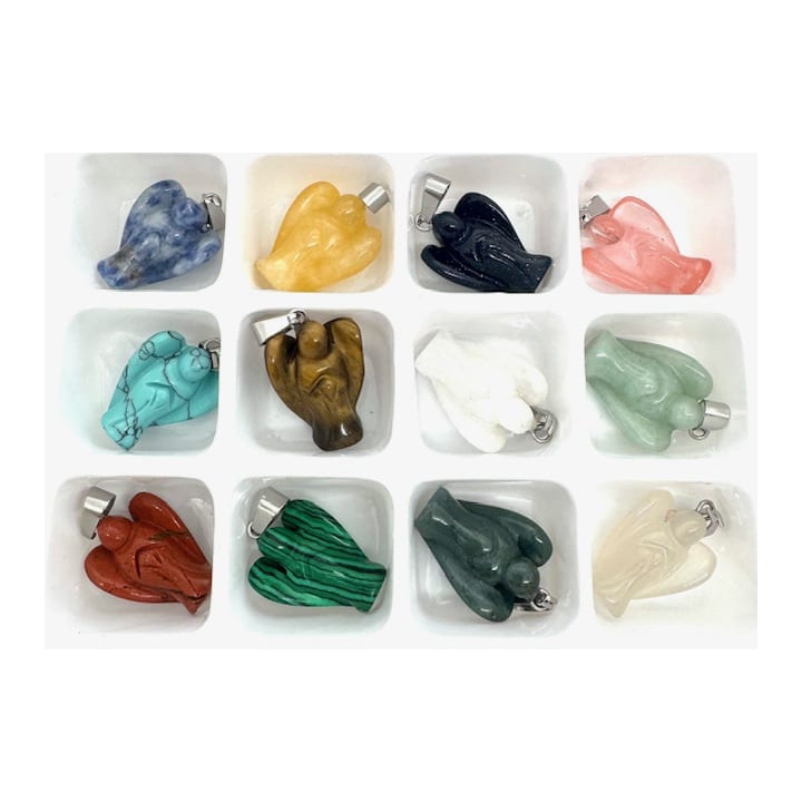 Wholesale - Gemstone Angel Pendant Set