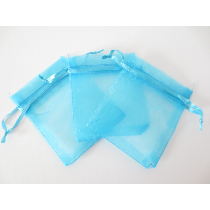 Organza Bags 10 x 15 cm - Turquoise ()