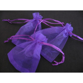 Organza Gift Bag 10 x 15 cm - Dark Purple ()