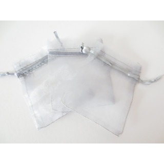 Organza Gift Bag Silver 17 x 23cm