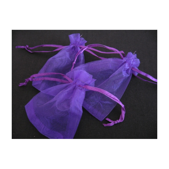 Organza Gift Bag Purple 13 x 20cm