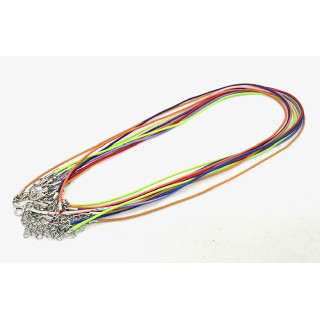 Rainbow Leather Necklace set of 10 pieces