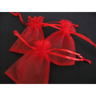 Organza Gift Bag 10 x 15 cm - Red ()