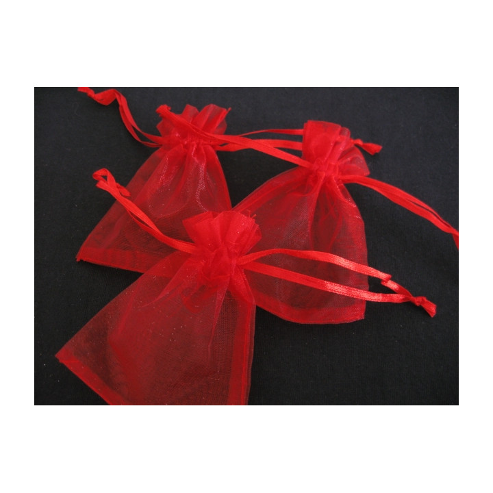Organza Gift Bag 10 x 15 cm - Red ()