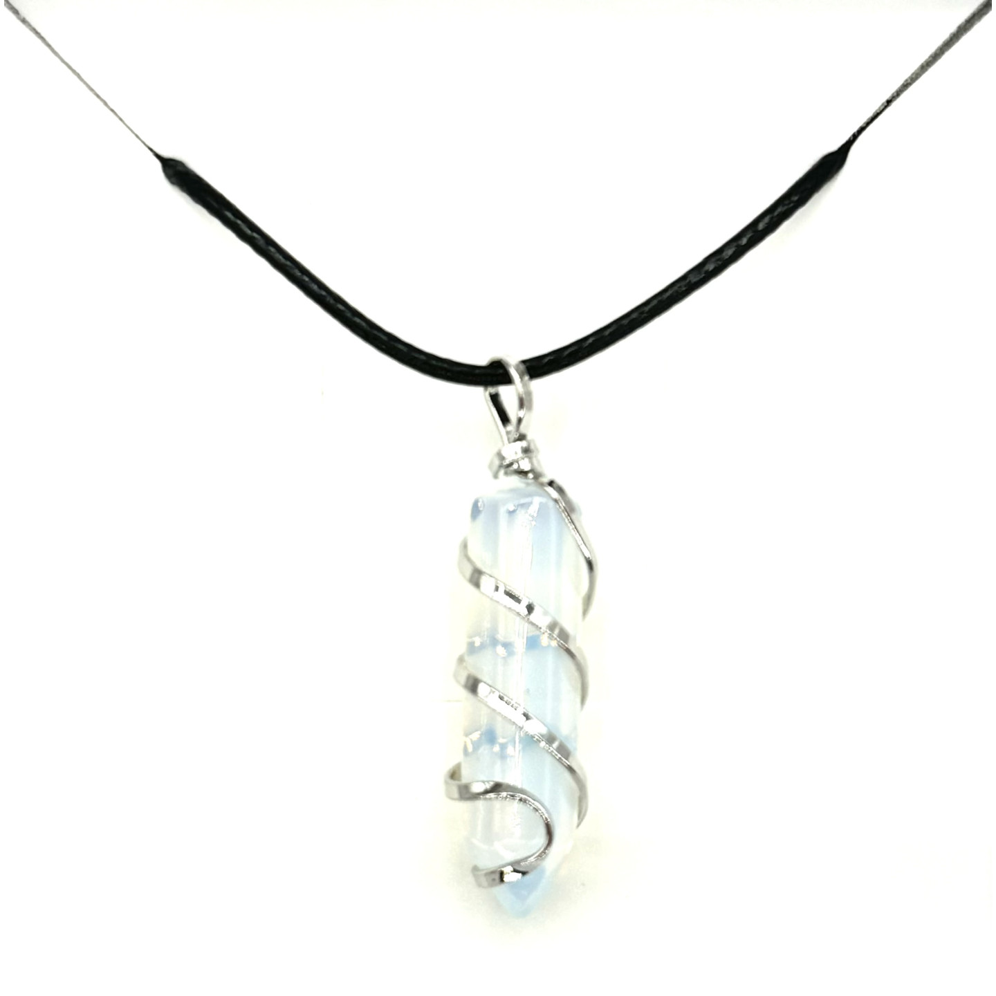 Gemstone Pendant Necklace - Opal