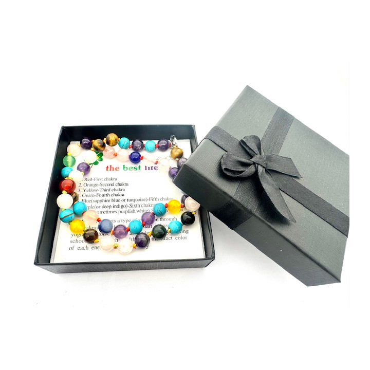 Wholesale 8 mm Mixed Beaded Necklace (with Box)