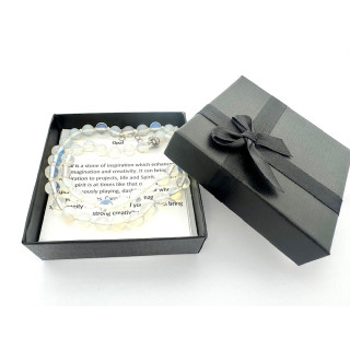 Wholesale 8 mm Opal Beaded Necklace (with Box)