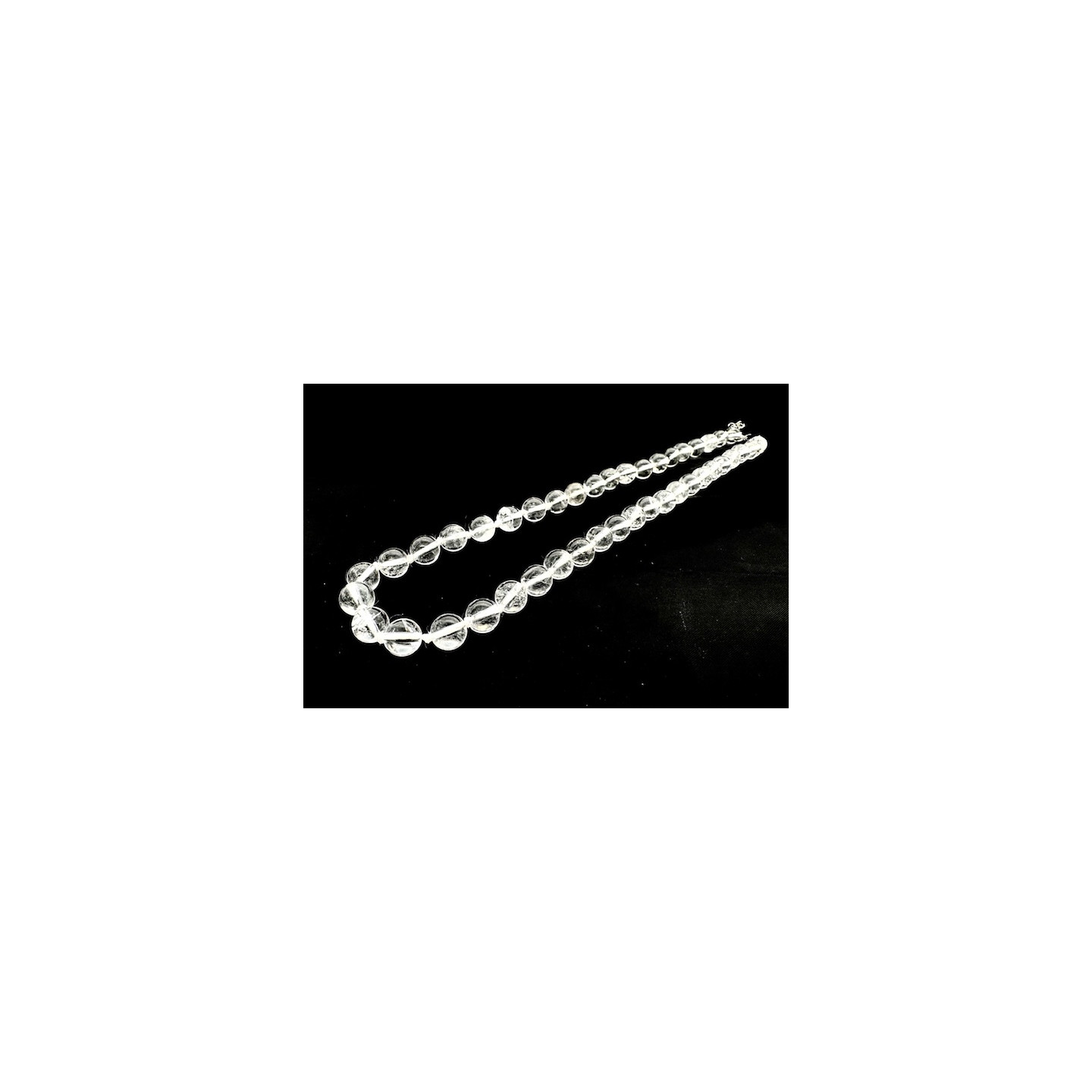 Wholesale 8 mm Rock Crystal Beaded Necklace (without Box)