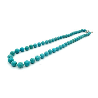 Wholesale 8 mm Turquoise Beaded Necklace (without Box)