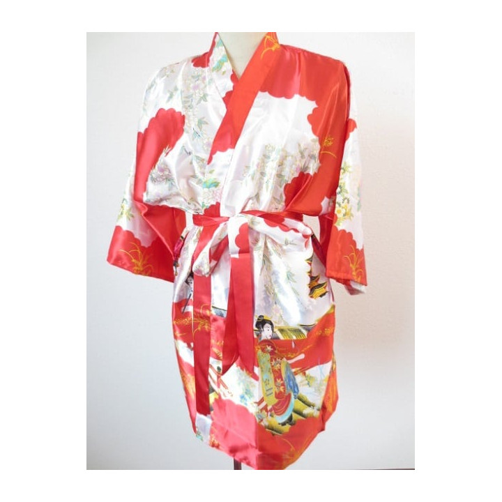 Japanese kimono short red