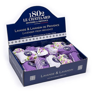 Sachets Lavande & Lavandin Lilas dans un présentoir | Pieralune