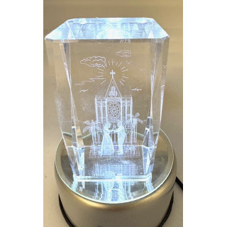 3D Crystal Laser Engraving Block – Church
