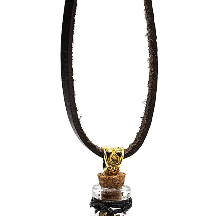 Fiole cadeau avec aventurine verte et trèfle | Pieralune